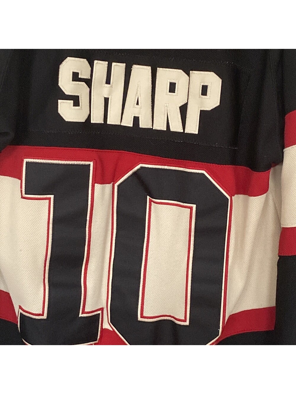 Reebok Patrick Sharp Chicago Blackhawks 2009 Winter Classic NHL Jersey Black 48